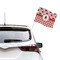 Ladybugs & Gingham Car Flag - Large - LIFESTYLE