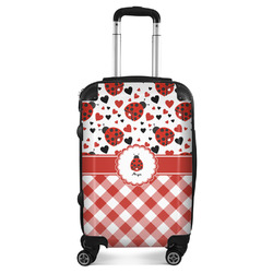 Ladybugs & Gingham Suitcase - 20" Carry On (Personalized)