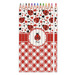 Ladybugs & Gingham Colored Pencils (Personalized)