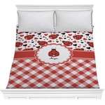 Ladybugs & Gingham Comforter - Full / Queen (Personalized)