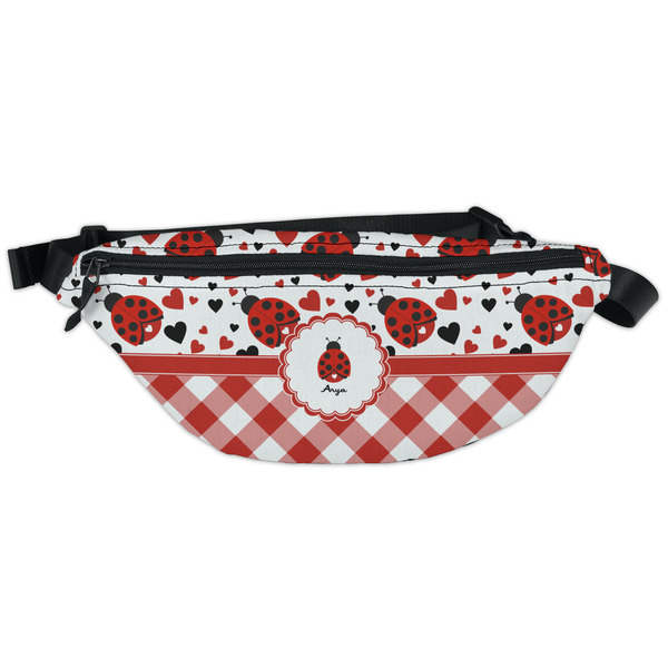 Custom Ladybugs & Gingham Fanny Pack - Classic Style (Personalized)