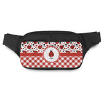 Ladybugs & Gingham Fanny Pack - Modern Style (Personalized)