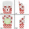 Ladybugs & Gingham French Fry Favor Box - Front & Back View