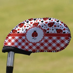 Ladybugs & Gingham Golf Club Iron Cover (Personalized)