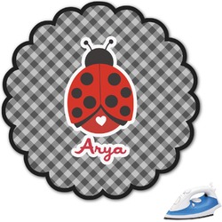 Ladybugs & Gingham Graphic Iron On Transfer (Personalized)