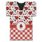 Ladybugs & Gingham Jersey Bottle Cooler - Set of 4 - FRONT (flat)