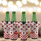 Ladybugs & Gingham Jersey Bottle Cooler - Set of 4 - LIFESTYLE