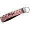 Ladybugs & Gingham Webbing Keychain FOB with Metal