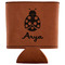 Ladybugs & Gingham Leatherette Can Sleeve - Flat