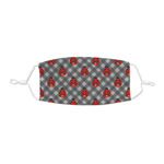 Ladybugs & Gingham Kid's Cloth Face Mask - XSmall