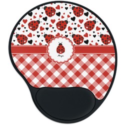 Ladybugs & Gingham Mouse Pad with Wrist Support