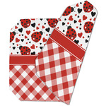 Ladybugs & Gingham Dining Table Mat - Octagon (Double-Sided) w/ Name or Text