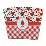 Ladybugs & Gingham Party Cup Sleeve - without bottom (Personalized)