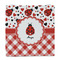 Ladybugs & Gingham Party Favor Gift Bag - Matte - Front