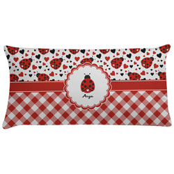 Ladybugs & Gingham Pillow Case - King (Personalized)
