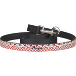 Ladybugs & Gingham Dog Leash (Personalized)