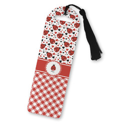 Ladybugs & Gingham Plastic Bookmark (Personalized)