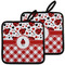 Ladybugs & Gingham Pot Holders - Set of 2 MAIN