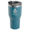 Ladybugs & Gingham RTIC Tumbler - Dark Teal - Angled