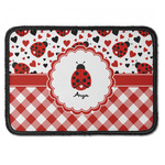 Ladybugs & Gingham Iron On Rectangle Patch w/ Name or Text