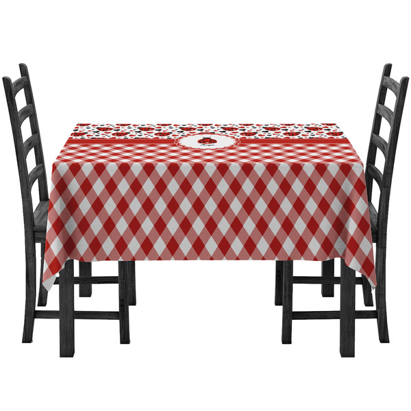 Custom Ladybugs & Gingham Tablecloth (Personalized)