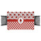 Ladybugs & Gingham Rectangular Tablecloths - Top View