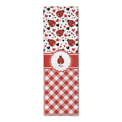 Ladybugs & Gingham Runner Rug - 2.5'x8' w/ Name or Text