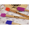 Ladybugs & Gingham Silicone Brush - Purple - Lifestyle