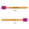 Ladybugs & Gingham Silicone Brushes - Purple - APPROVAL