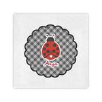 Ladybugs & Gingham Standard Cocktail Napkins (Personalized)