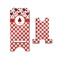 Ladybugs & Gingham Stylized Phone Stand - Front & Back - Small