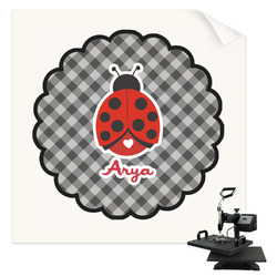 Ladybugs & Gingham Sublimation Transfer - Youth / Women (Personalized)