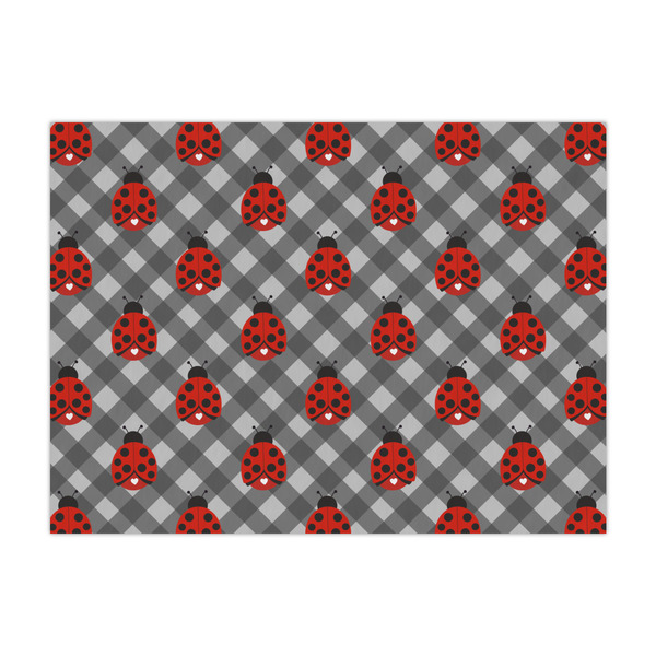 Custom Ladybugs & Gingham Large Tissue Papers Sheets - Heavyweight