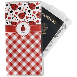 Ladybugs & Gingham Travel Document Holder