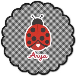 Ladybugs & Gingham Graphic Decal - Medium (Personalized)