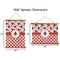 Ladybugs & Gingham Wall Hanging Tapestries - Parent/Sizing