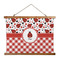 Ladybugs & Gingham Wall Hanging Tapestry - Landscape - MAIN