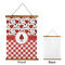 Ladybugs & Gingham Wall Hanging Tapestry - Portrait - APPROVAL