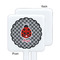 Ladybugs & Gingham White Plastic Stir Stick - Single Sided - Square - Approval