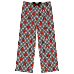 Ladybugs & Gingham Womens Pajama Pants - XS