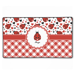Ladybugs & Gingham XXL Gaming Mouse Pad - 24" x 14" (Personalized)