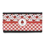 Ladybugs & Gingham Leatherette Ladies Wallet (Personalized)