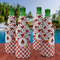 Ladybugs & Gingham Zipper Bottle Cooler - Set of 4 - LIFESTYLE