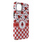 Ladybugs & Gingham iPhone 14 Plus Tough Case - Angle