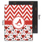 Ladybugs & Chevron 11x14 Wood Print - Front & Back View