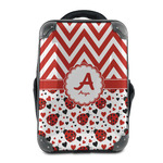 Ladybugs & Chevron 15" Hard Shell Backpack (Personalized)