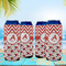 Ladybugs & Chevron 16oz Can Sleeve - Set of 4 - LIFESTYLE