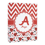 Ladybugs & Chevron Canvas Print - 16x20 (Personalized)