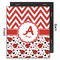 Ladybugs & Chevron 20x24 Wood Print - Front & Back View