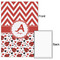 Ladybugs & Chevron 20x30 - Matte Poster - Front & Back